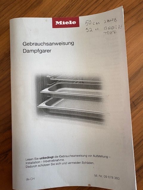 Miele Elettrodomestici da cucina: Steamer von Miele – Usato da Oberembrach venduto da vir_f26k 4