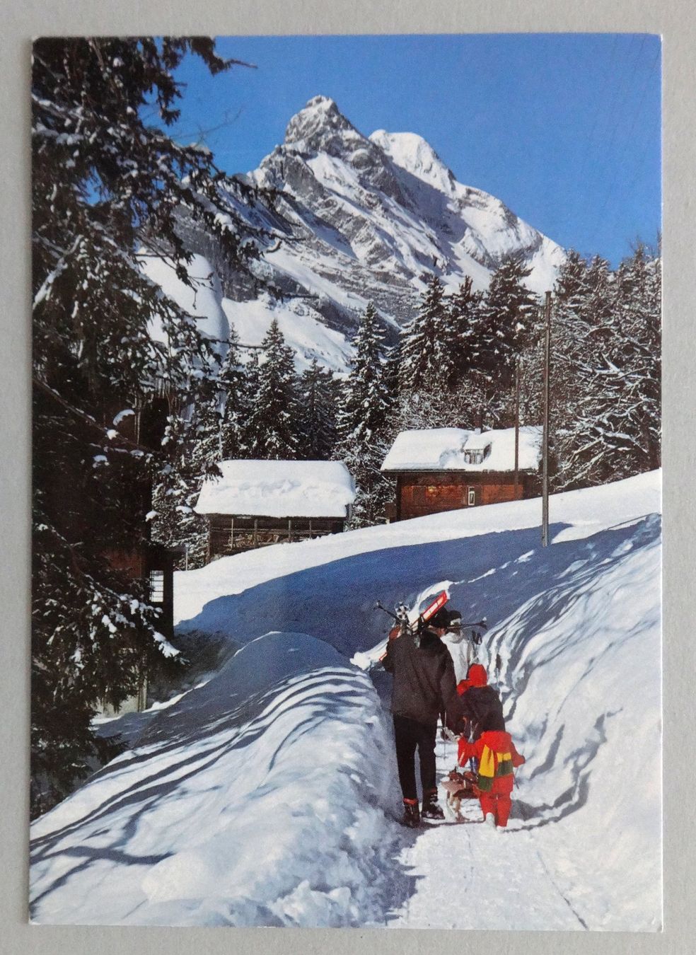 Cartoline postali: Braunwald, Blick gegen Ortstock – Usato da Fétigny venduto da Billy2miny