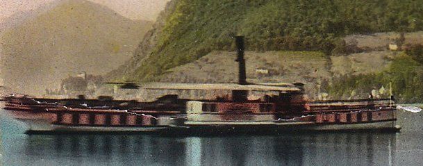 Cartes postales: Lago di Lugano e Monte S. Salvatore (défectueuse) – Défectueux à Cormoret par Pascalll2001 3