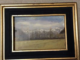 Schönes Landschafts Bild mit schönem Rahmen