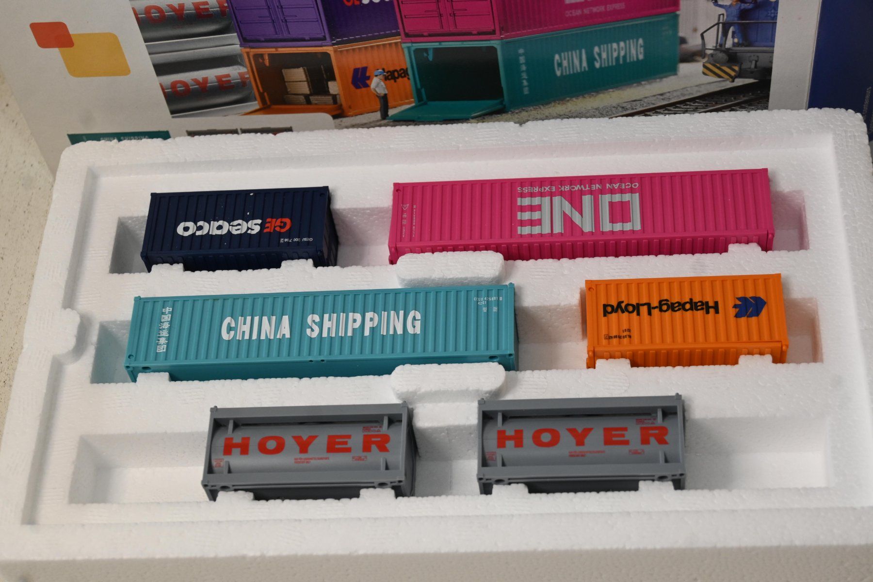 Märklin Modellini di ferrovie: Märklin 72453 Container Set H0 mit OVP – Usato da Laupen ZH venduto da Zmoewe 1