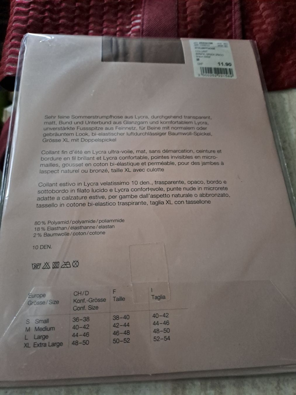 Globus Calze & Collant: Neue Globus Feinstrumpfhose Gr. M/L 70 – Nuovo (secondo la descrizione) da Zürich venduto da Schoebi19 1