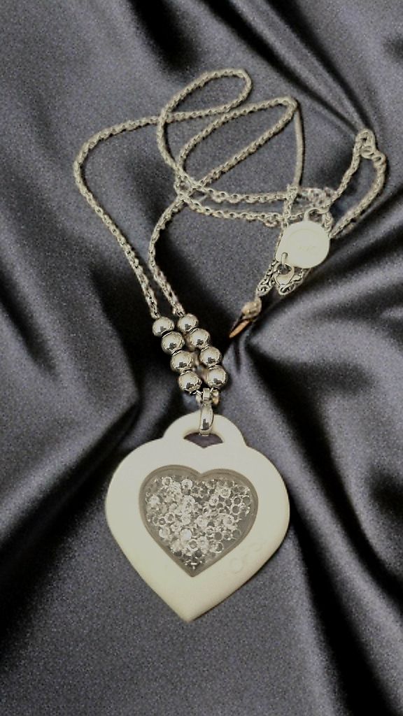 Colliers: Collana Ops Object con ciondolo a cuore con cristalli – D'occasion à Giubiasco par Stefaniav 1