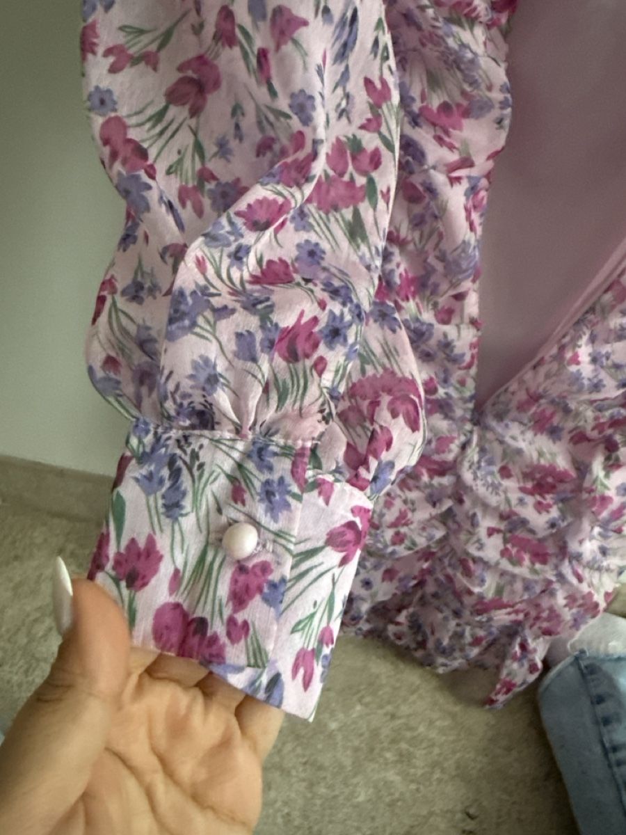 Vestiti: Kleid Blumenmuster gerafft rosa Grösse S – Usato da Pratteln venduto da syr_g2ql 4