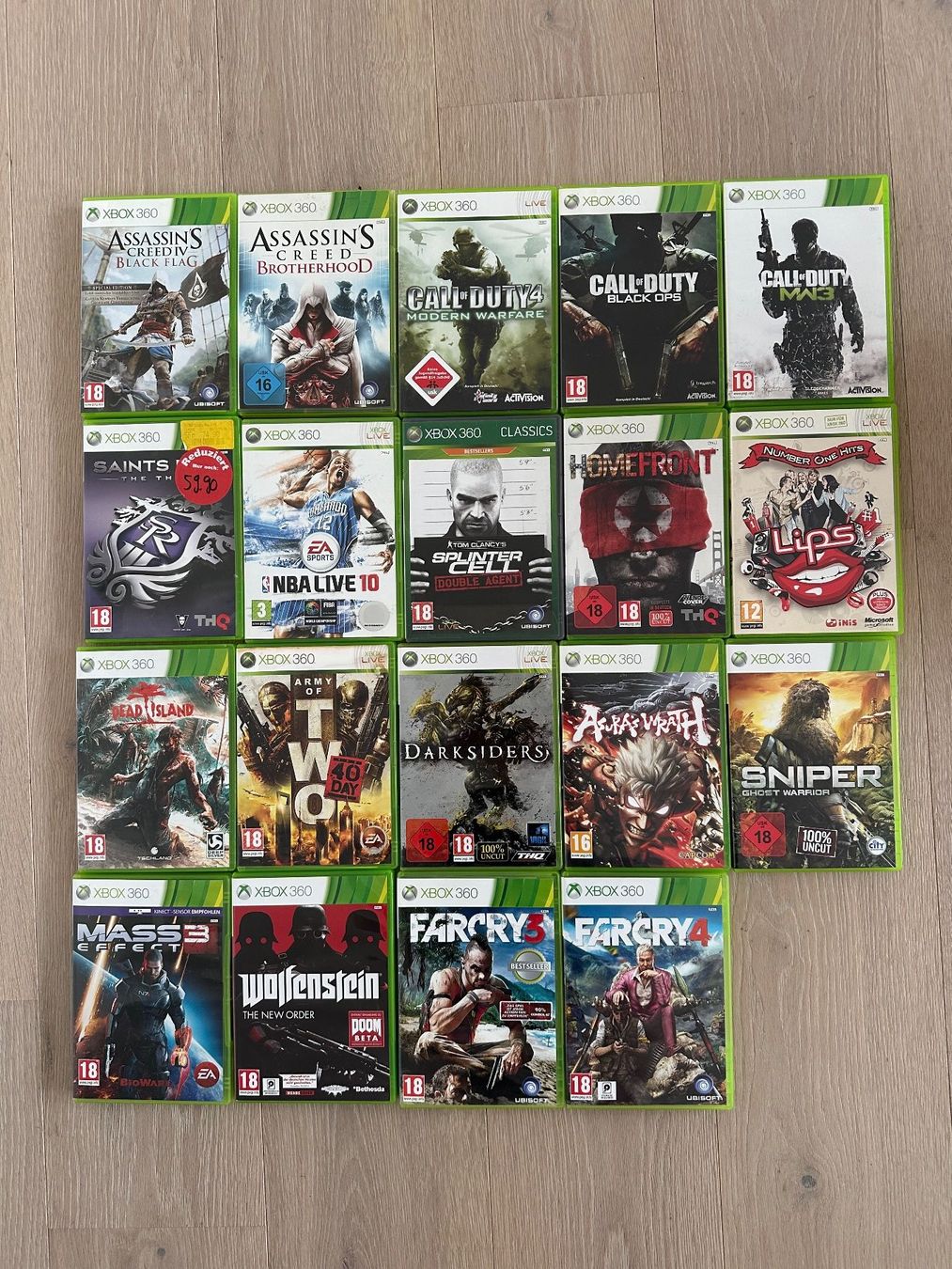 Microsoft Console: Xbox 360 + 19 Spiele + 2 Mikrofone – Usato da Muri AG venduto da gae_kz9y 2