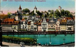 Luzern mit Strassenbahn 1921