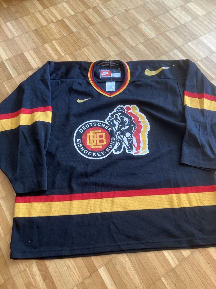 Nike Canottiere & Pantaloni: Nike Eishockey DEB Trikot Grösse L – Usato da Steffisburg venduto da muggenstutz31