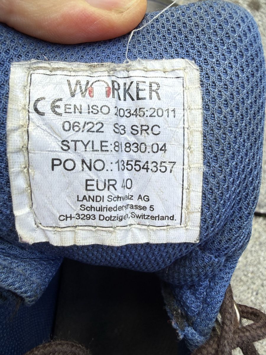 Herrenschuhe: WORKER Sicherheitsstiefel Gr. 40 - S3 SRC gebraucht – Gebraucht aus Egg b. Zürich von Flummi 5