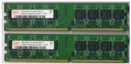 2x 1GB Hynix HYMP512U64CP8-Y5 AB-C | DDR2-667 | Total 2GB