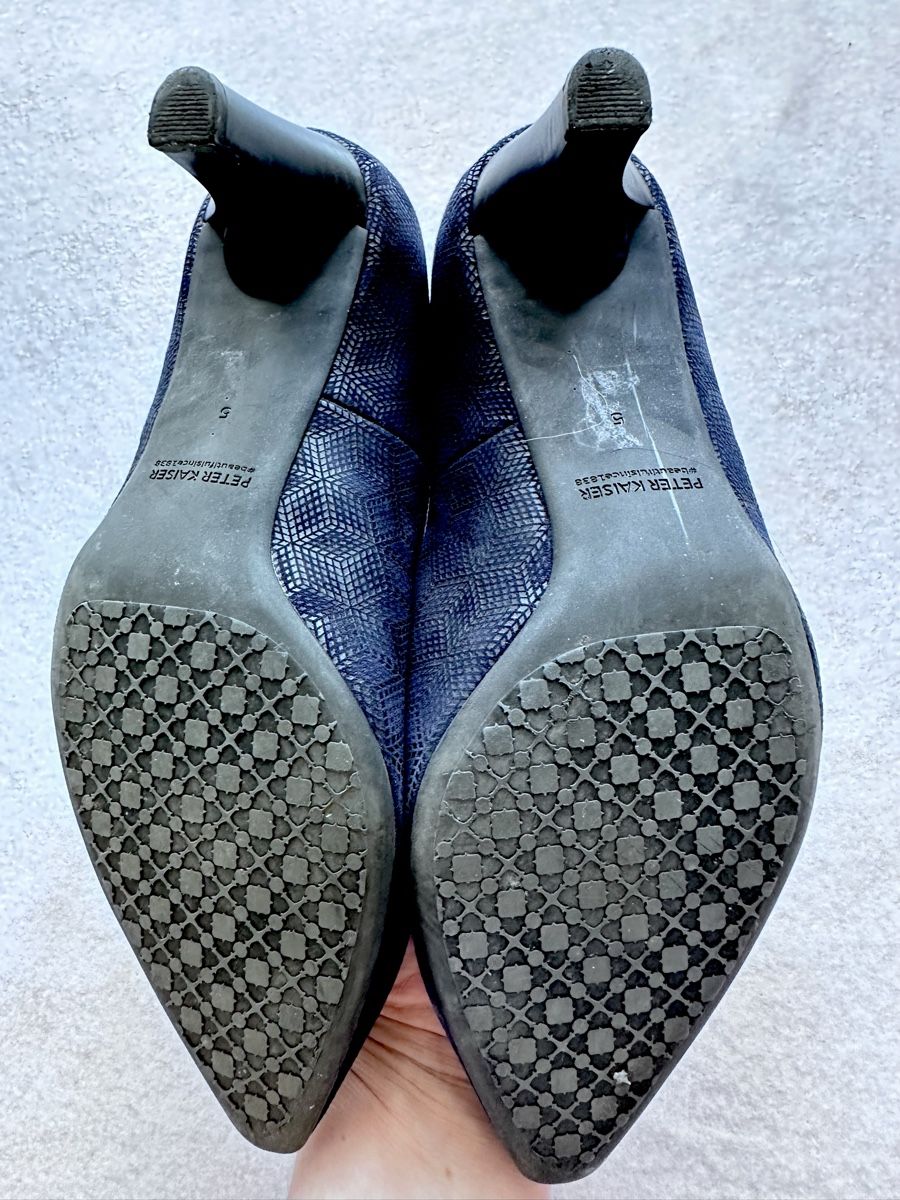Kaiser Scarpe da donna: Escarpins PETER KAISER bleu marine – Nuovo (secondo la descrizione) da Versoix venduto da kelborn 6