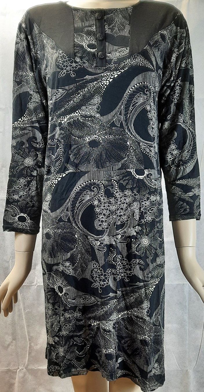 Kleider: Midi Kleid gemustert schwarz weiss Gr. 44 – Neu (gemäss Beschreibung) aus Seuzach von VT-Collections1 6