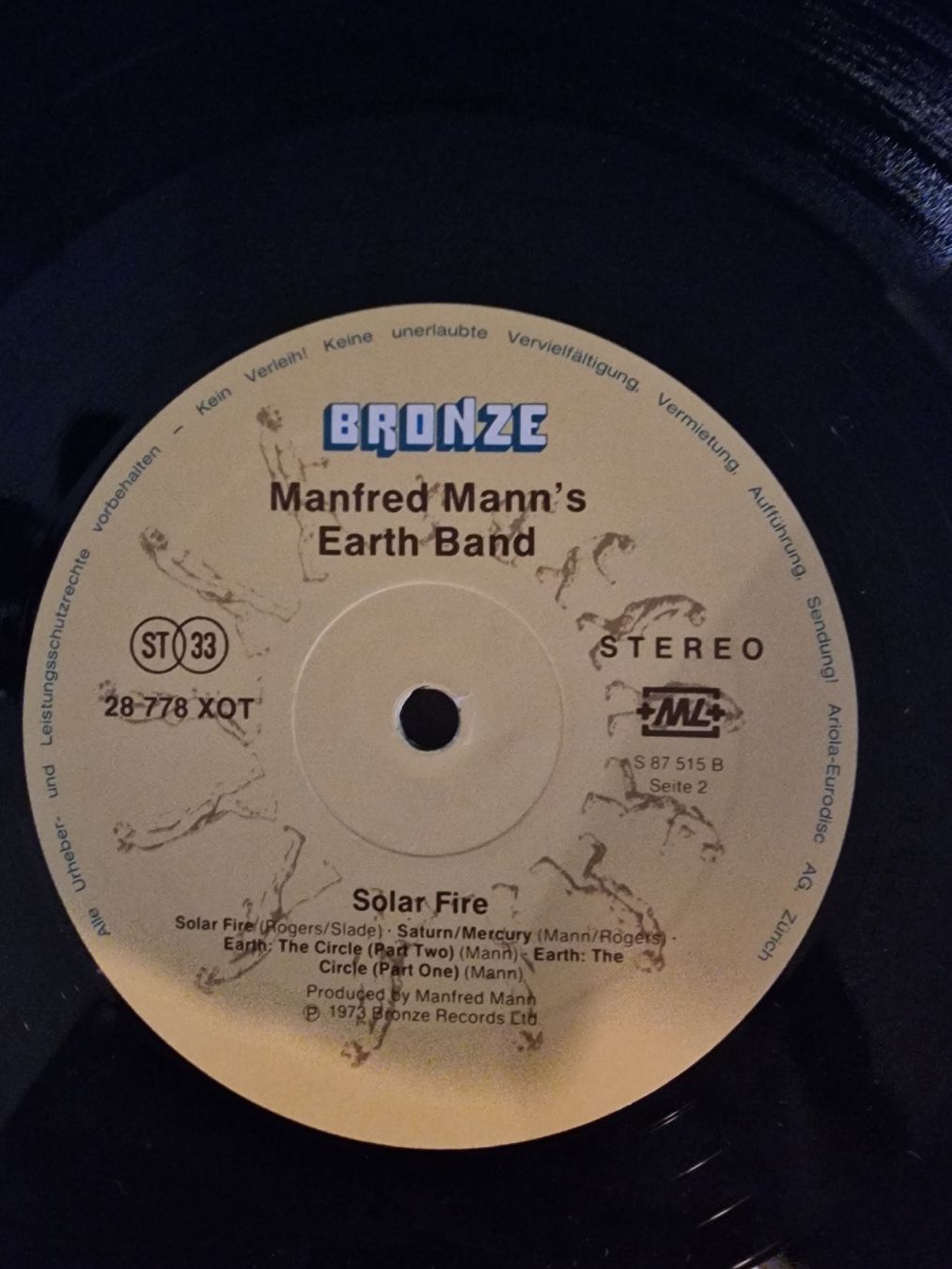 Schallplatten: Manfred Mann's Earth Band - Solar Fire – Gebraucht aus Pfaffnau von gunport 5