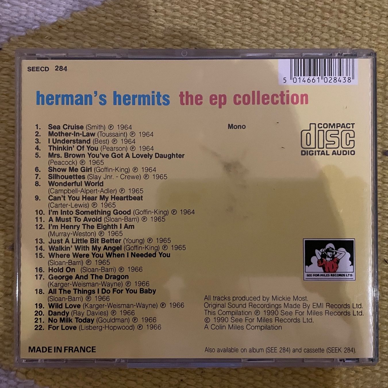 CDs: HERMAN‘S HERMITS-THE EP COLLECTION – Gebraucht aus Rorschacherberg von CD-Roli 1