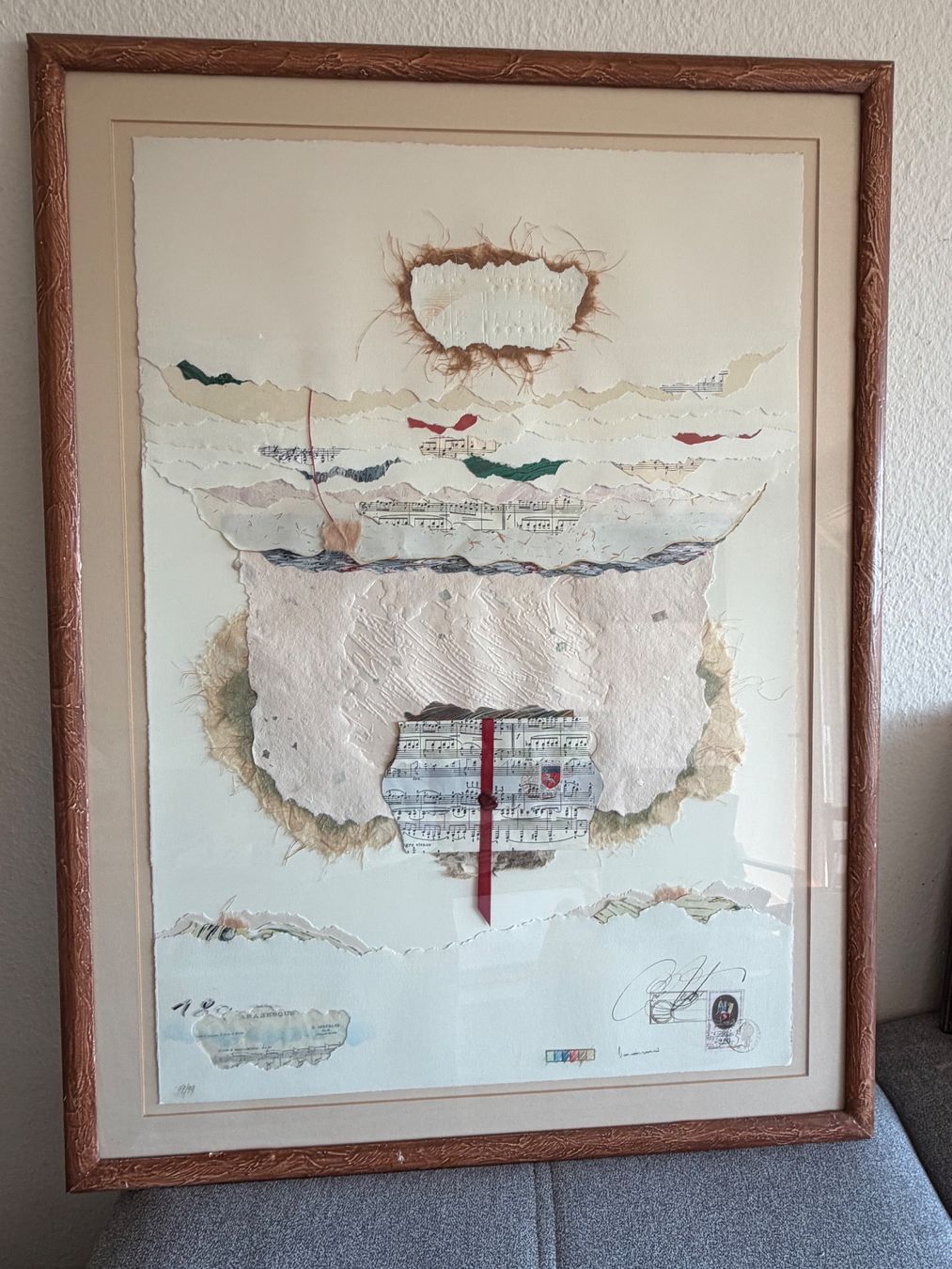 Gemälde: RICARDO BENAIM Mixed-Media-Kunstcollage – Gebraucht aus Basel von PAUL_ART 9