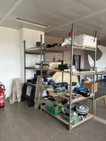 Stabiles Vintage Schwerlast Regal ohne Inhalt