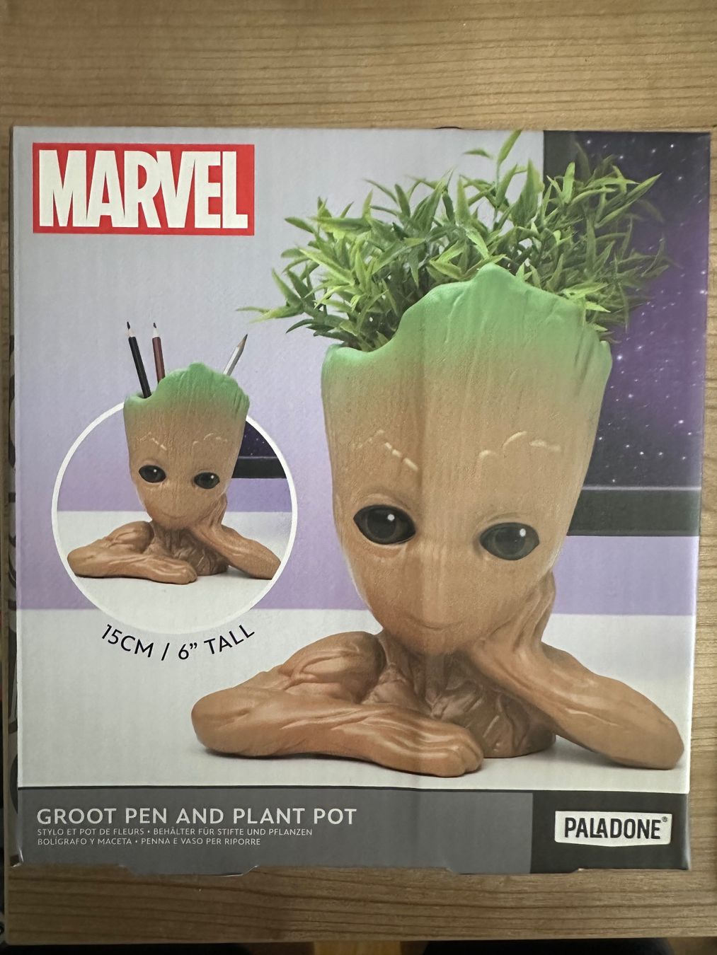 Alle Dekorationen: Marvel Groot Stifthalter / Pflanzentopf – Neu und originalverpackt aus Möhlin von Suissepac