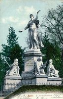 Basel - St. Jakobdenkmal + 1906 Stempel Fil. SB