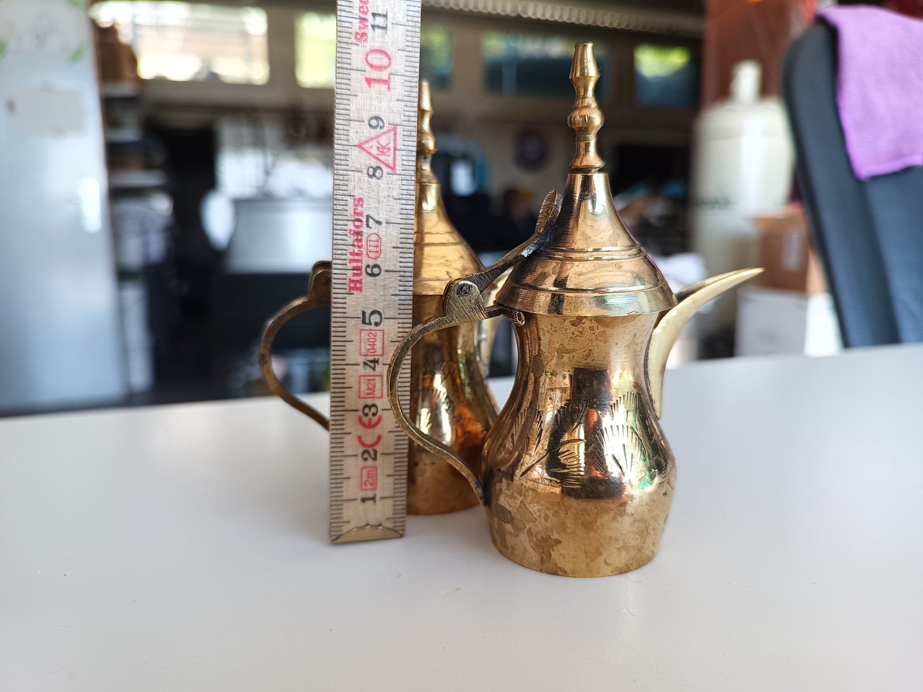 Teiere: Dallah Messing Kaffeekannen Orientalisch – Usato da Oberegg venduto da A-Z.Handel.Loehrer 8