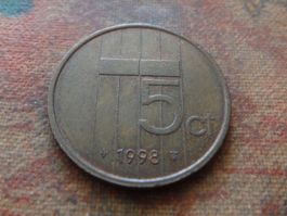 PAYS-BAS  Nederland  5  Cents  1998