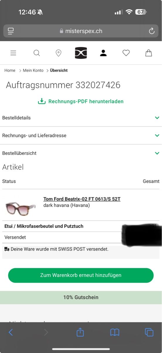 Tom Ford Occhiali & Lenti: Sonnenbrille Tom Ford Damen – Usato da Altendorf venduto da MirjanaMitrov 3
