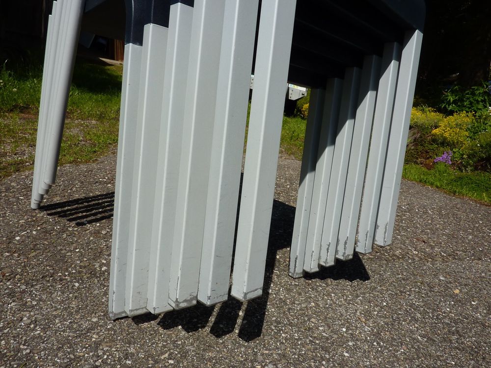 6 Stühle Stapelstühle Van Severen .03 stapelbar Vitra Tisch 9