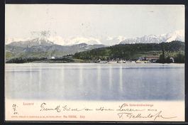 Luzern, Blick auf die Unterwaldnerberge
