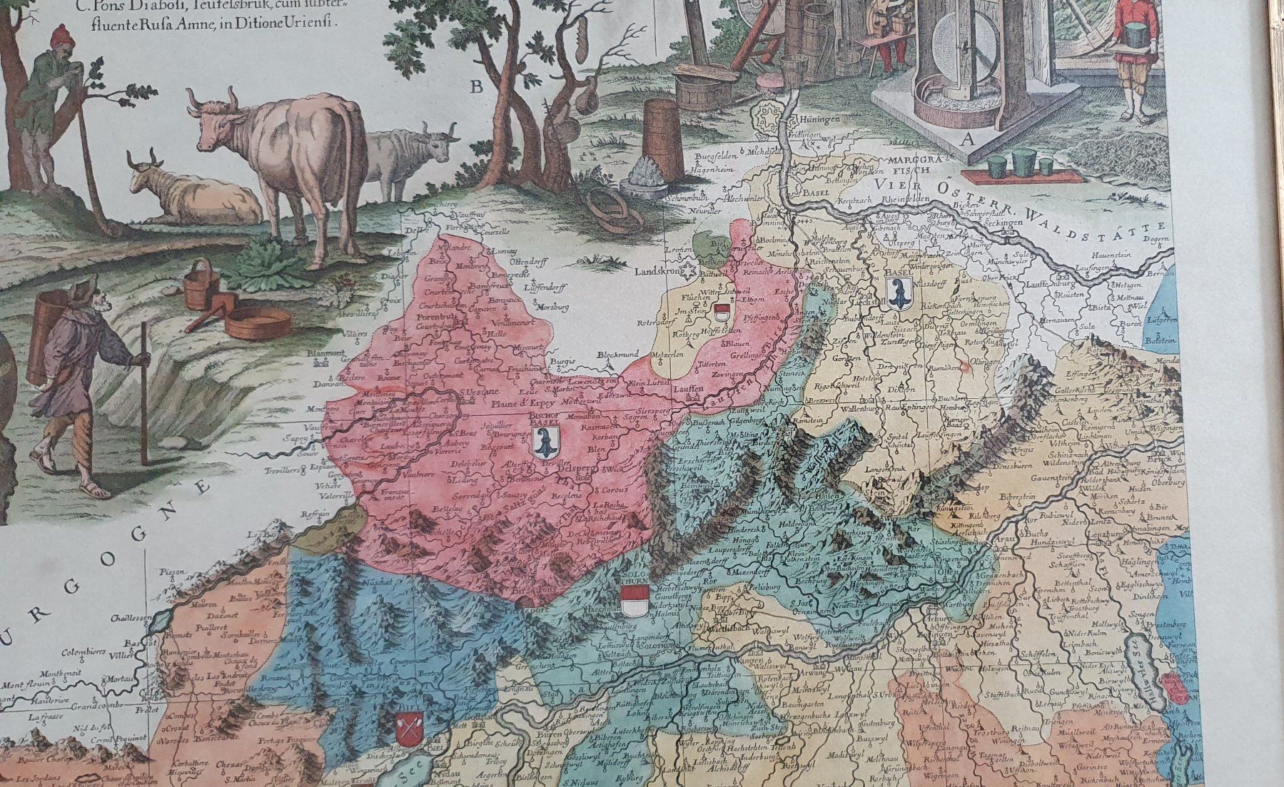 Foto & Immagini: Bild- Die Nova Helvetiae tabula geographica – Usato da Kreuzlingen venduto da Rschweiz1 3