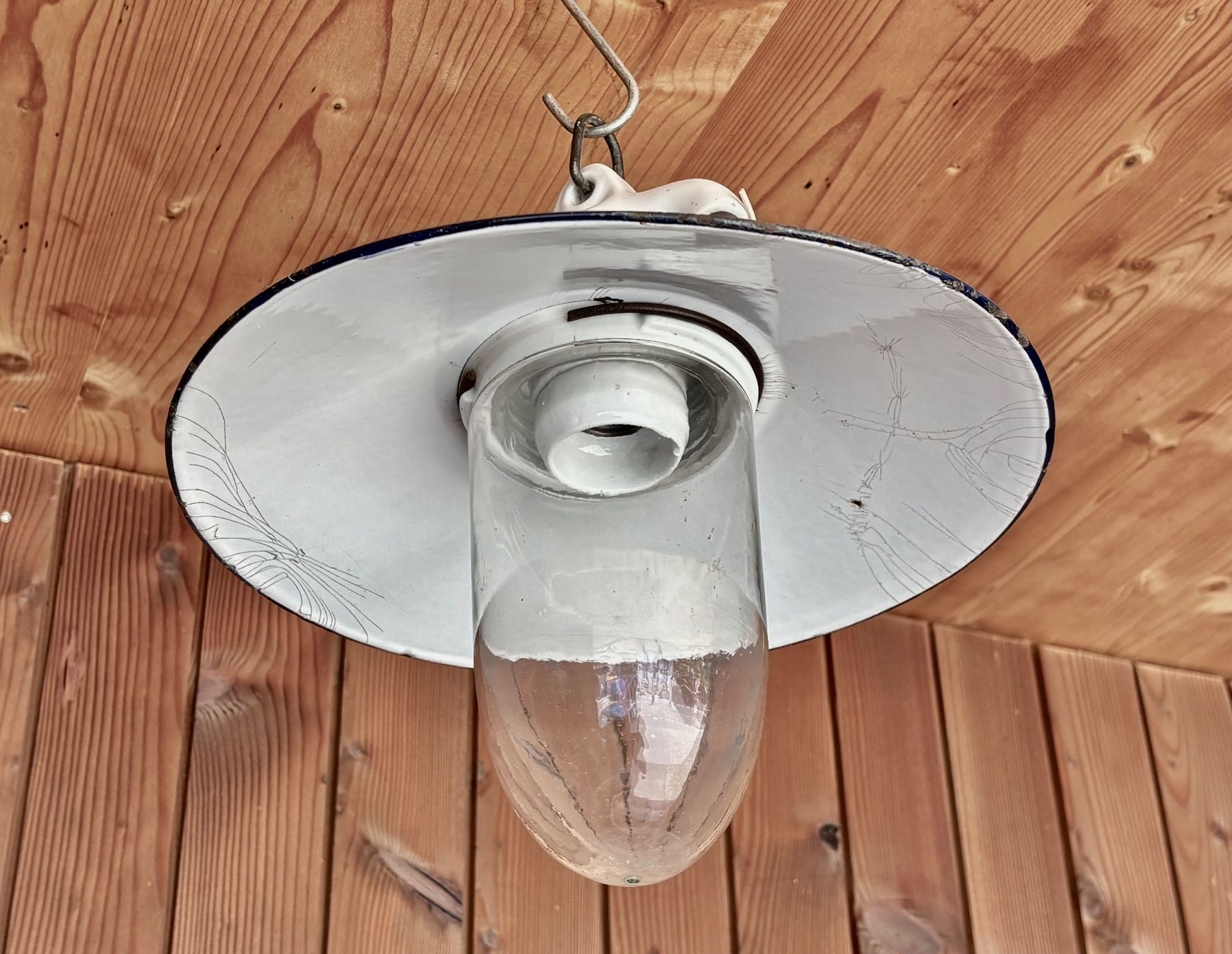 Lampes: antike Stalllampe Deckenlampe – D'occasion à Lüchingen par Eeizo 1