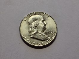 Usa Half Dollar silber 1963 Franklin .