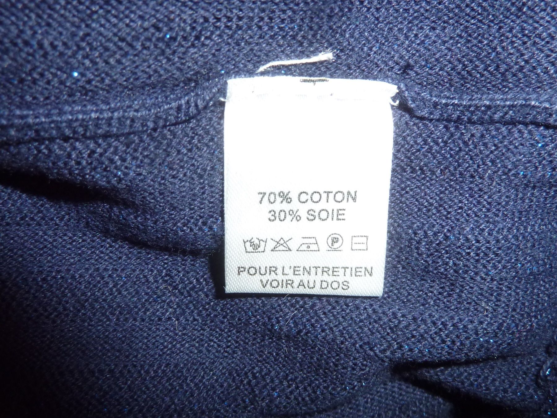 Pullover & Sweatshirts: pull à rayures bleu et strass taille 4 marque albertobini – Gebraucht aus geneve von chriztel 1