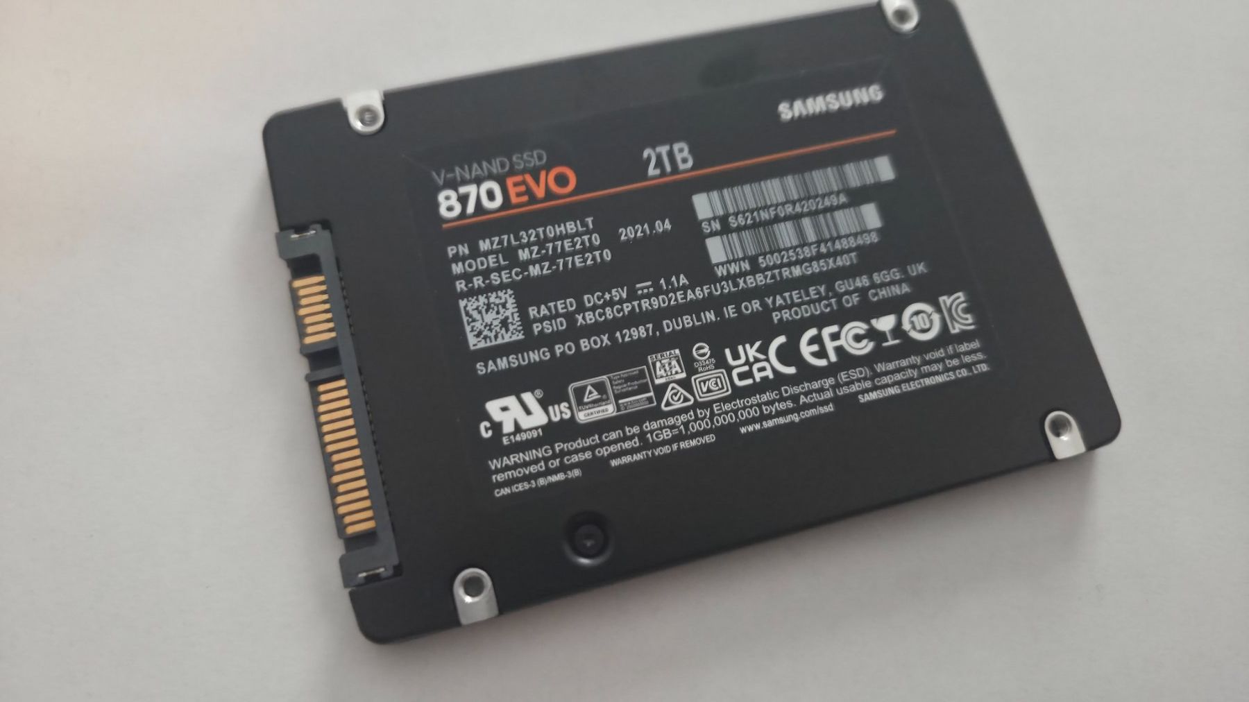 Samsung Disques durs: Samsung 2TB 870 Evo SSD Sata – D'occasion à Neuchâtel par A.S.J 1