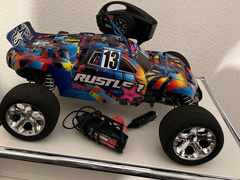 Traxxas Rustler RTR HD Green Silver Combo - High Performance RC Car