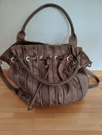 Lederhandtasche