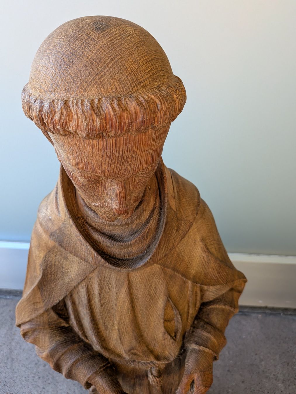 Skulpturen & Statuen: Grosse antike Heiligenfigur aus Eichenholz – Gebraucht aus Emmen von Brockofsky 5