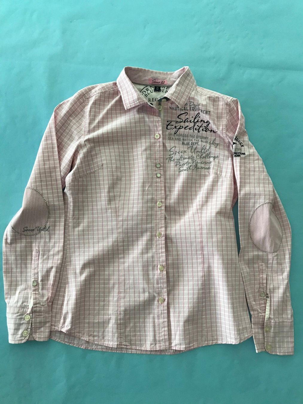 Soccx Camicette: SOCCX Blue Damen Bluse rosa – Usato da Langnau am Albis venduto da cre_tr6k