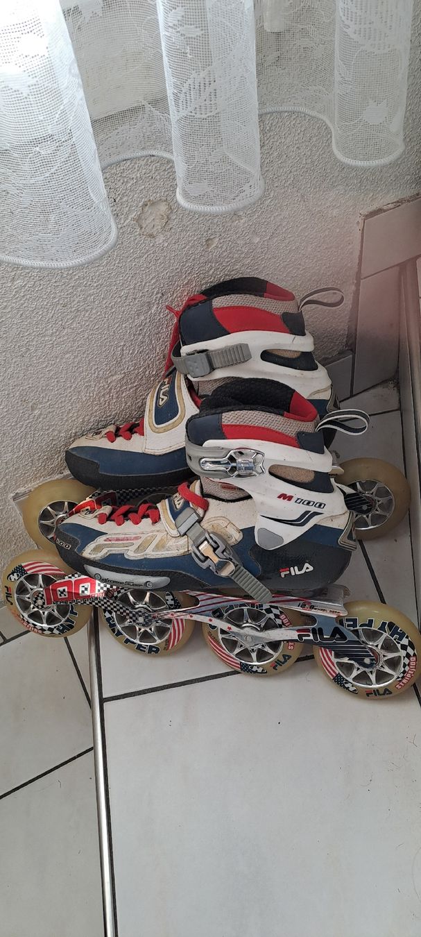 Fila Pattini in linea & Pattini a rotelle: Fila Rollerblades Gr.40 – Usato da Neuenkirch venduto da domsalat7