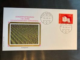CH 1982 FDC 150 J. Eidgenöss. Turnverein Ortsstempel Aarau