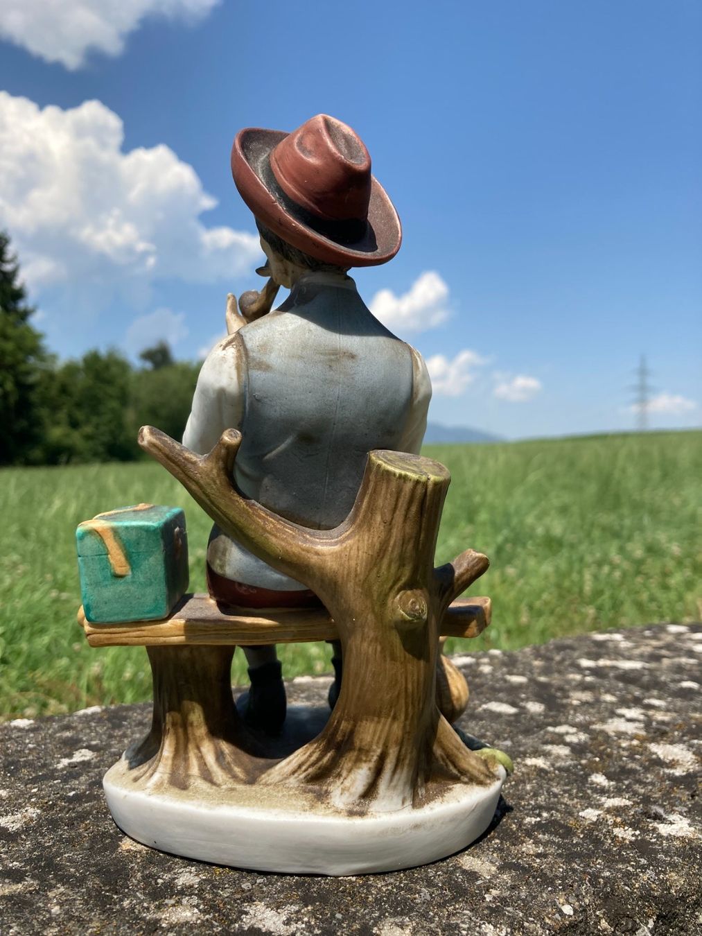 Statuette: FIGUR  Keramik  Handwerker  Bauer Grossvater  1975 – Usato da Subingen venduto da ArtBead 5