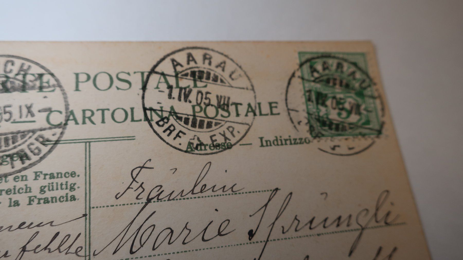 Cartoline postali: Bauernhaus im Aargau 1905 – Usato da Cormoret venduto da Pascalll2001 6