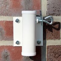 Videx-Sonnenschirmhalter für die Wand, weiß, Ø 25mm