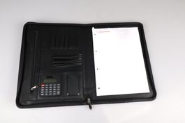 Schreibmappe Kunstleder Schwarz