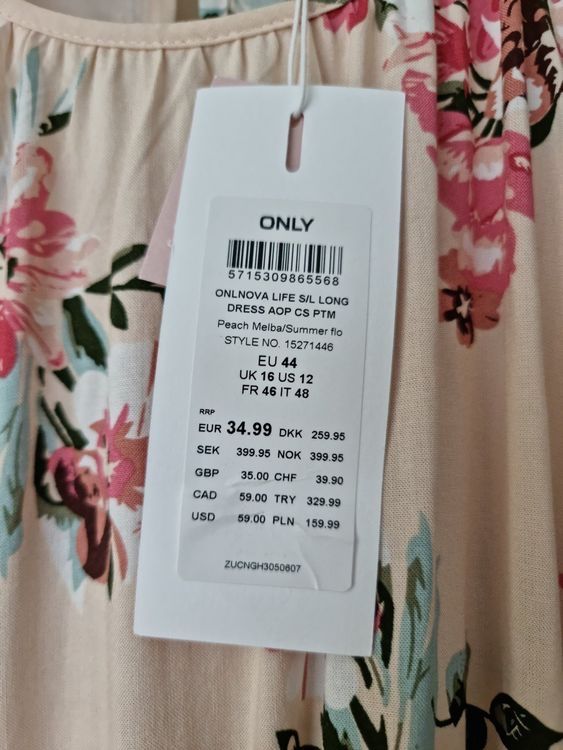 Only Vestiti: Only Maxikleid Gr. 44 – Nuovo e nell'imballaggio originale da Stäfa venduto da Flurina12 3