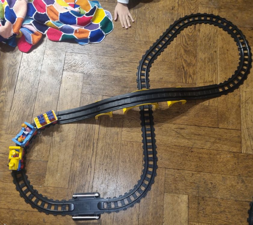 PLAYMOBIL Vintage 1990 – Binario Treno Dritto 5 Pollici – Pezzi Da 6953 6909 6951 6952