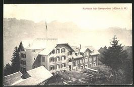 Flums, Kurhaus Alp Gamperdon, gelaufen 1912