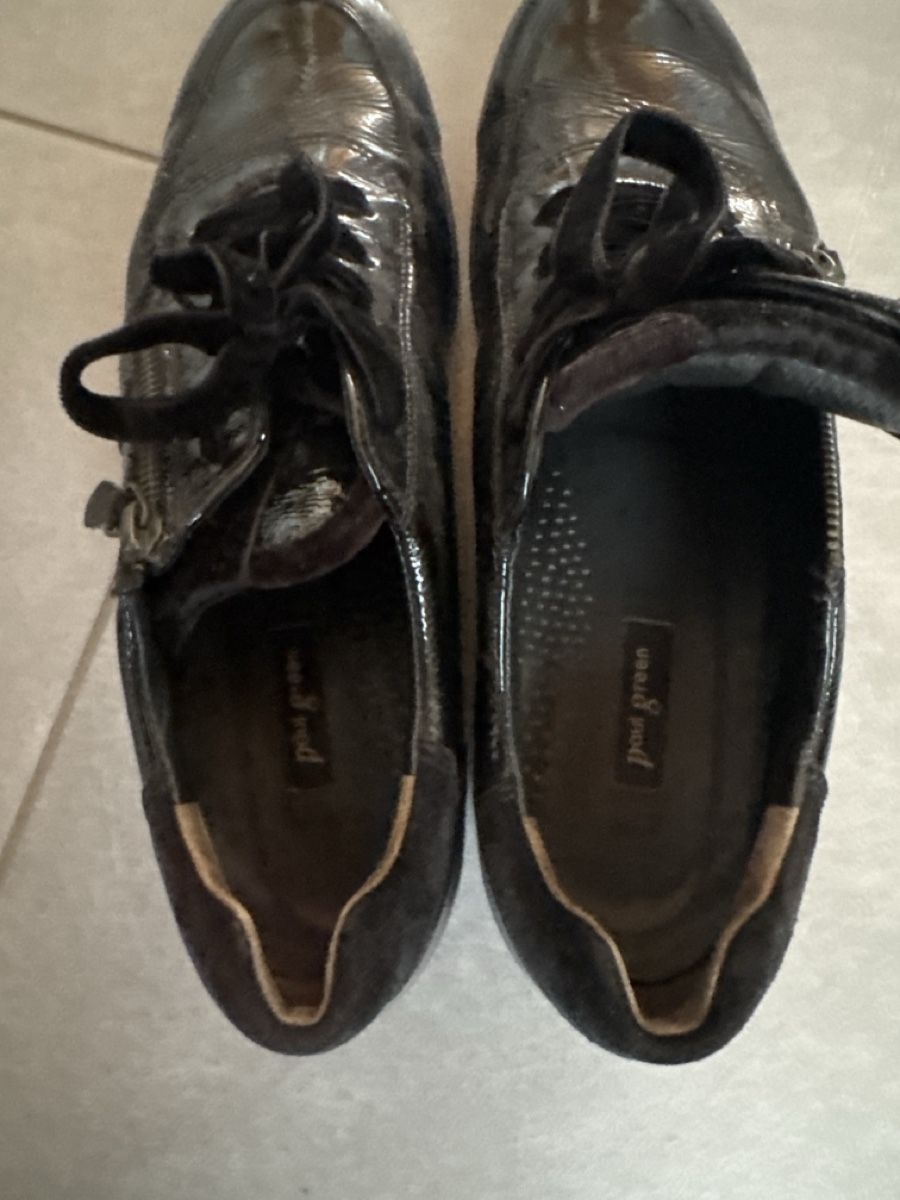 Paul Green Damenschuhe: Echtleder Sneaker Paul Green – Gebraucht aus Fürstenau von Du-01 2