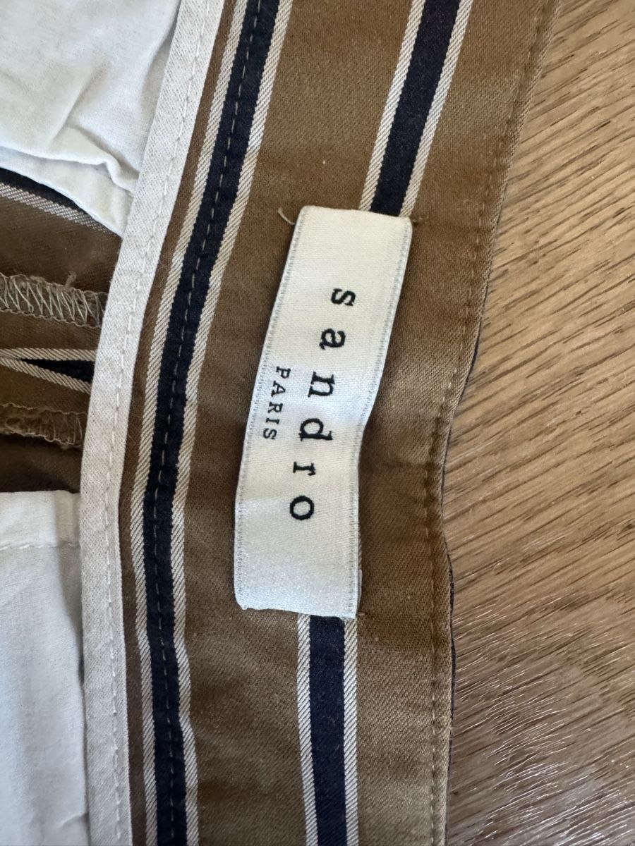 Sandro Pantaloni: Sandro Paris Striped Shorts - Size 38 – Usato da Baar venduto da Julemmen 3