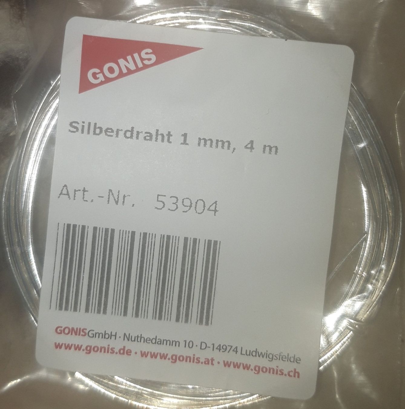 Gonis Kit bricolage: 1 Kettel-  1Prismenstift goldfarbig, 1Silberdraht – Nuovo (secondo la descrizione) da wolfertswil venduto da februartag 2