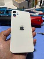 VITRE ARRIÈRE IPHONE 11 Blanc (AVEC LOGO)