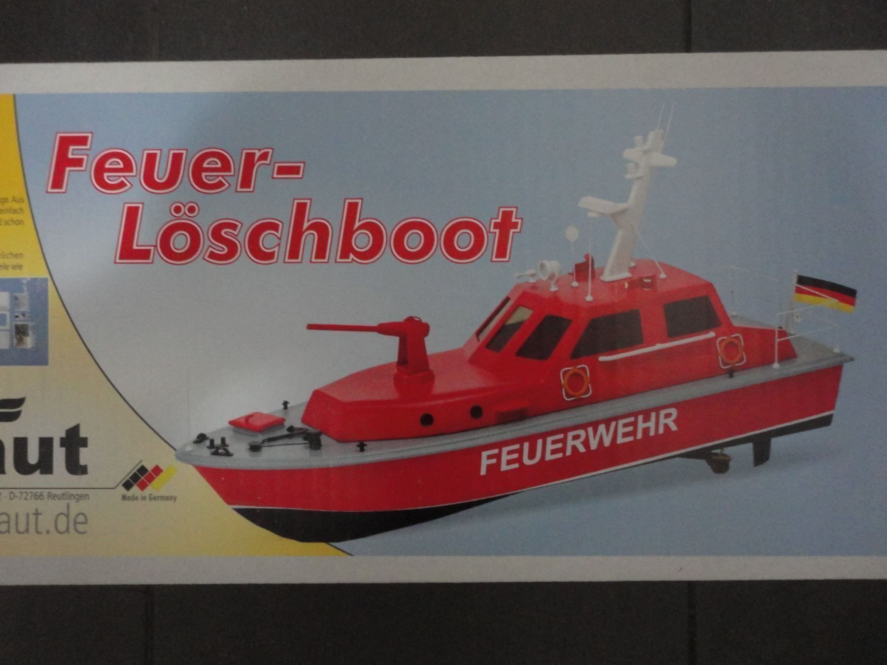 Modellismo RC: Feuerlöschboot Bausatz für Einsteiger – Nuovo e nell'imballaggio originale da Horgen venduto da RcModell