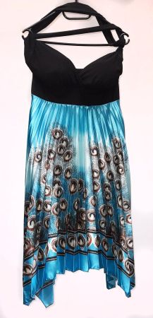 wunderschönes, langes Kleid blau